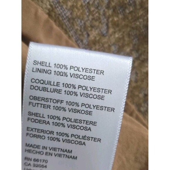 Free People Juliette Cropped Tan Jacket Raw Hem Tapestry Women's Large NWT - Picture 11 of 11